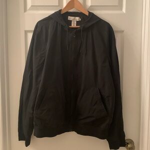 H&M L.O.G.G. Men’s Bomber-style  Jacket with Hood Black XL